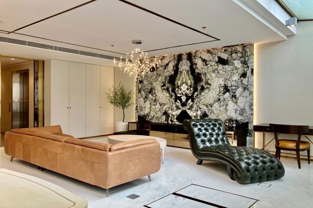 picture For Rent ! high floor49+, City view, Private Lift, South Facing! Code C20221209439..Noble Ploenchit, 2 bed, 3 bath Duplex, furnished, ready to move in - 4/8