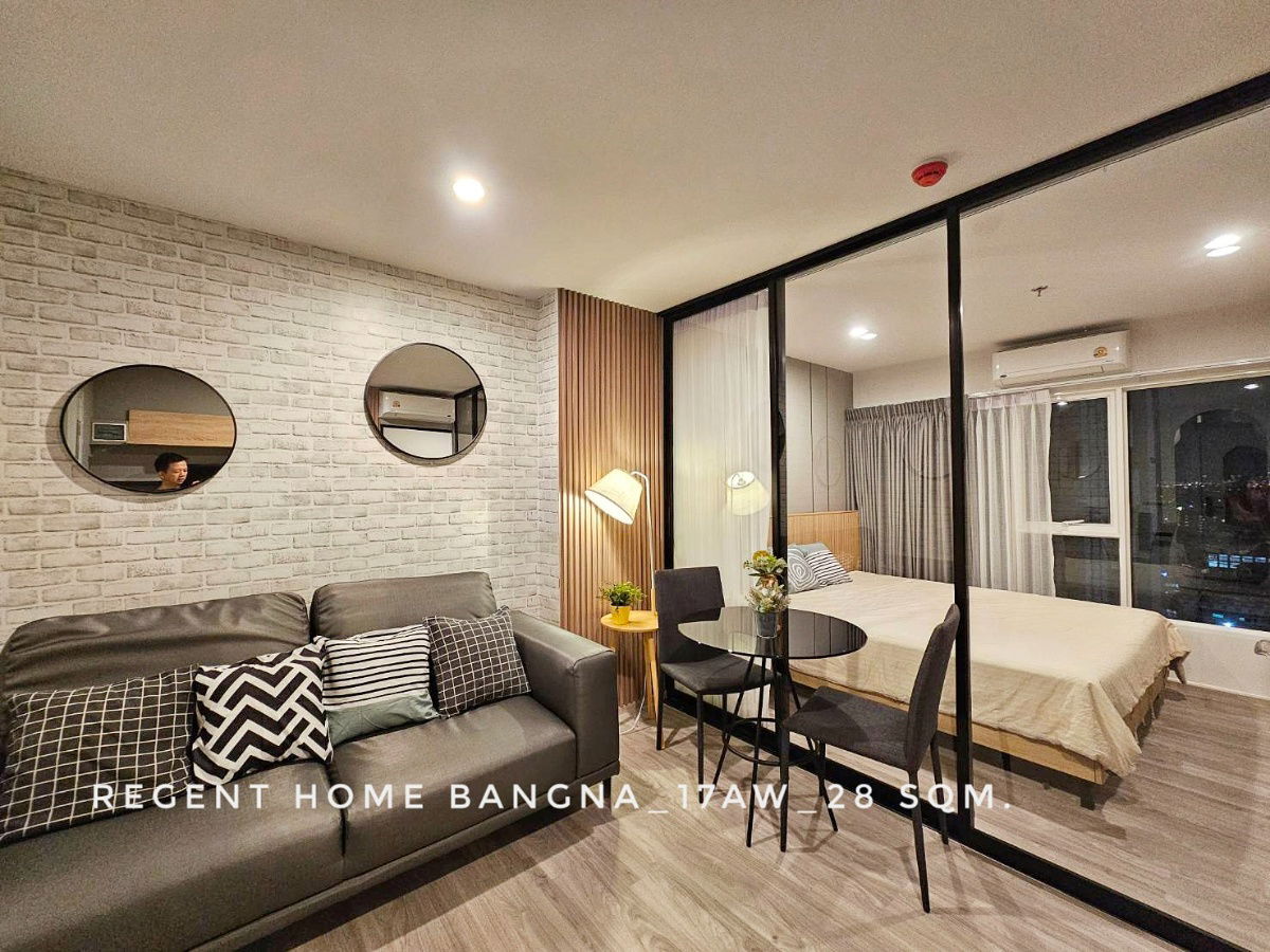 รูป ให้เช่า ห้องหน้ากว้าง Regent Home  Bangna มีไม่กี่ห้อง ระเบียงกว้างพิเศษ ห้องไม่ร้อน วิวแม่น้ำบางกระเจ้า - รูปที่ 6/6
