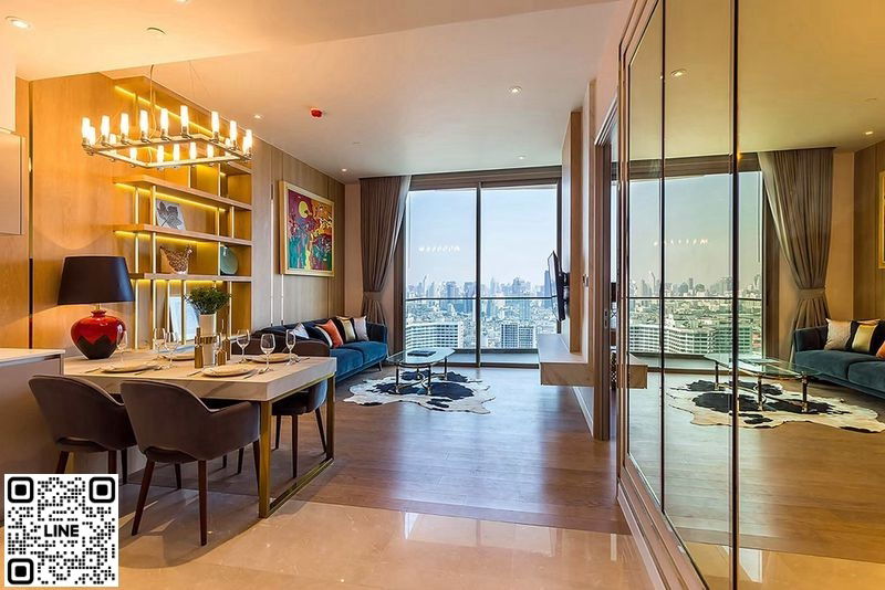 รูป TA5850📲LineID @556ryccg🎆1 ห้องนอน 60 ตรม ชั้น 31 เฟอร์นิเจอร์ครบ Magnolias Waterfront Residences ติดห้าง ICONSIAM ใกล้ BTS เจริญนคร - รูปที่ 2/6