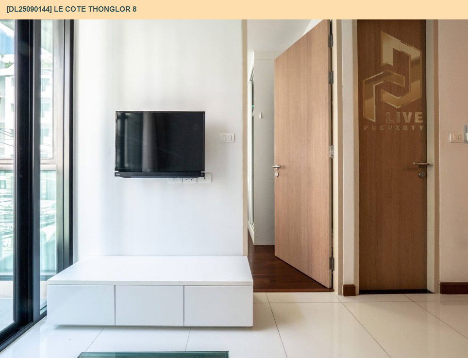 picture DL25090144 Condo for rent, Le Cote Thonglor 8 near BTS Thong Lo, ready to move in, call urgently 0656133286 LineID @655ebbvc - 5/7