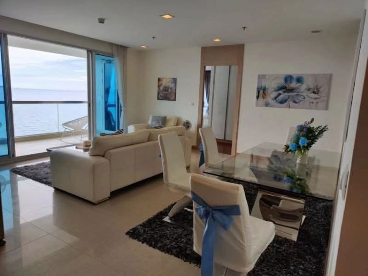 picture Luxury beachfront Condo in The Palm Wongamat Tower A, bigger type of 2bedrooms, Unobstructed Sea View, Direct access to the beach from the project - 6/10
