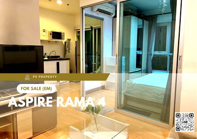 Condos for sale Gateway Ekamai : Urgent sale 📍 Aspire Rama 4 📍 Fully furnished and equipped, near BTS Ekkamai
