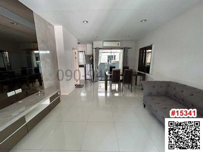 Townhome for rent, 3 floors, Baan Klang Muang Rattanathibet, fully furnished, Modern Luxury style, ready to move in.