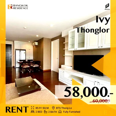 Condos for rent :  Ivy Thonglor 🛋️ Fully Furnished & Ready to Move In 🌟 Near BTS Thong Lo 