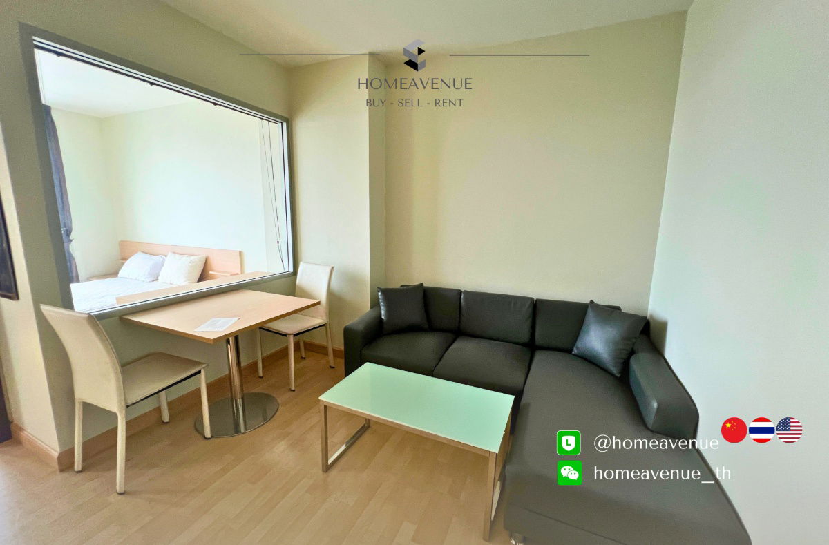 picture Rhythm Ratchada ✨ Renovated unit, ready to move in 🚇 Next to MRT Ratchadaphisek | Line: @homeavenue 💥HA-3225 - 2/9