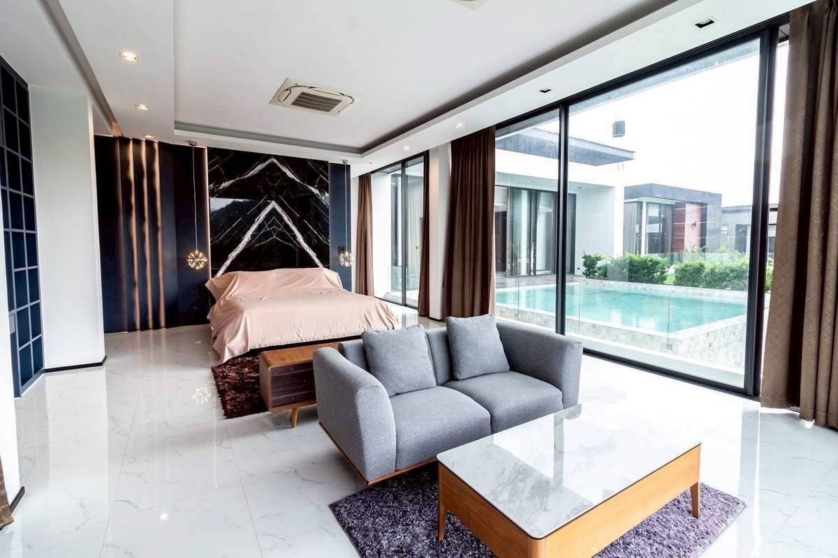 picture For rent : Modern Signature Style Pool Villa in Khao Yai  Pak Chong 1 Rai 75 sq.wah  - 14/15