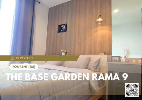ให้เช่า ✨ The Base Garden Rama 9 ✨ เฟอร์นิเจอร์ และ เครื่องใช้ไฟฟ้าครบ ใกล้ MRT พระราม 9