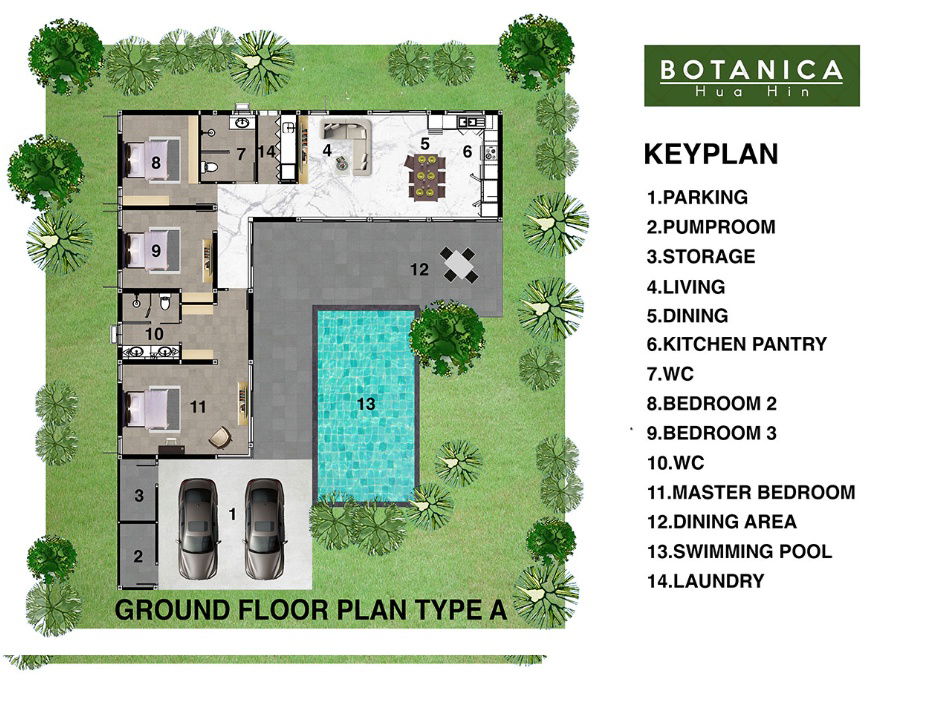 รูป ขายบ้านเดี่ยว โครงการ Botanica Hua Hin, หัวหินซอย 112,  ขนาด 3 นอน 2 น้ำ สระว่ายน้ำ 4×8 ม.ที่ดิน 125 ตร.ว.  - รูปที่ 51/51