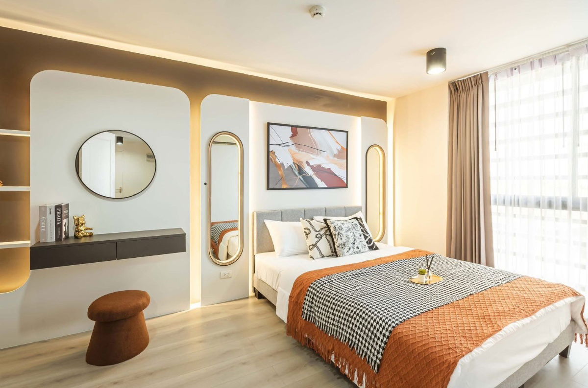 รูป ห้องใหญ 37 ตร.ม. 400 ม. BTS พหลโยธิน 24 ราคาผ่อนสบายๆ  กระเป๋าใบเดียวเข้าอยู่ได้เลยยยย - รูปที่ 10/22