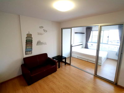 คอนโด ถนนราชพฤกษ์ : ขายต่ำกว่าประเมิน D Condo รัตนาธิเบศร์ ห้องสวย เฟอร์นิเจอร์ครบ พร้อมผู้เช่า