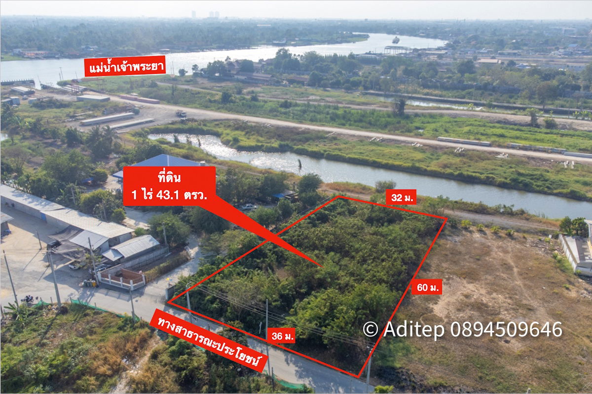 รูป ขาย ที่ดิน ถนนชัยพฤกษ์ ปากเกร็ด 1 ไร่กว่า เข้าซอย 150 ม. ใกล้แม่น้ำเจ้าพระยา ถนนราชพฤกษ์ สะพานพระราม 4 ที่ดินถมแล้ว - รูปที่ 1/26