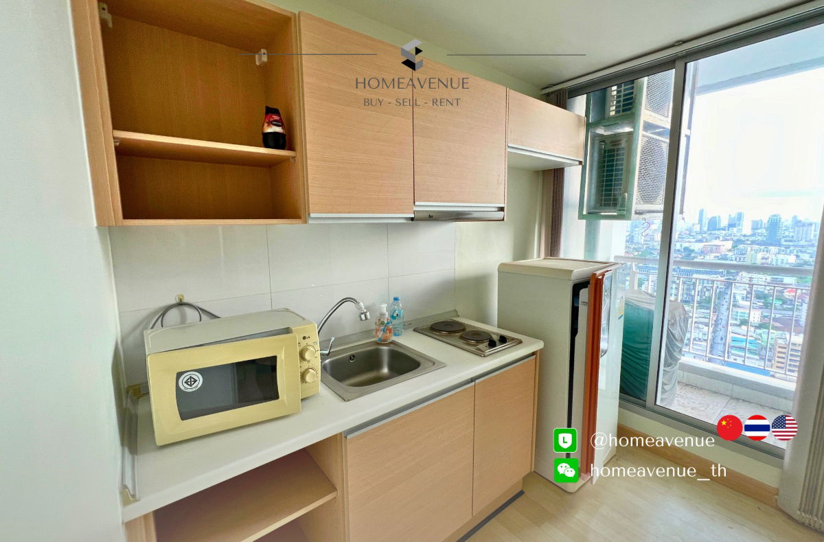 picture Rhythm Ratchada ✨ Renovated unit, ready to move in 🚇 Next to MRT Ratchadaphisek | Line: @homeavenue 💥HA-3225 - 6/9