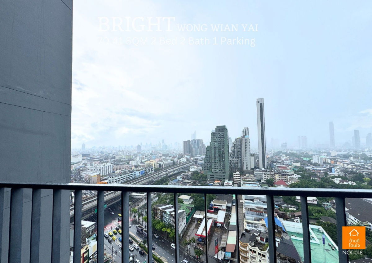 picture Bright Wong Wian Yai (70.41 sq m) 2 bedrooms, 2 bathrooms, fully furnished, ready to move in - 20/30