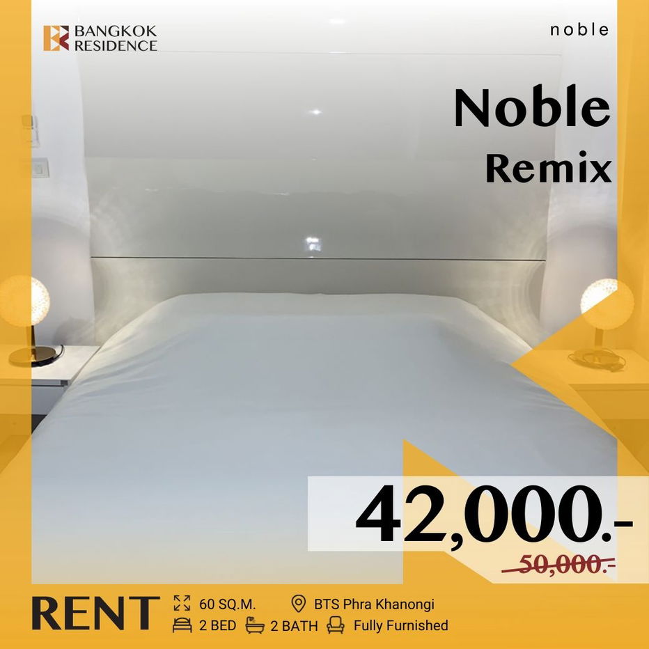 picture  Noble Remix ✨ Newly Renovated Unit, Best Market Price at Only 𝟒𝟐𝐊 🔥 Near BTS Thonglo  - 1/16