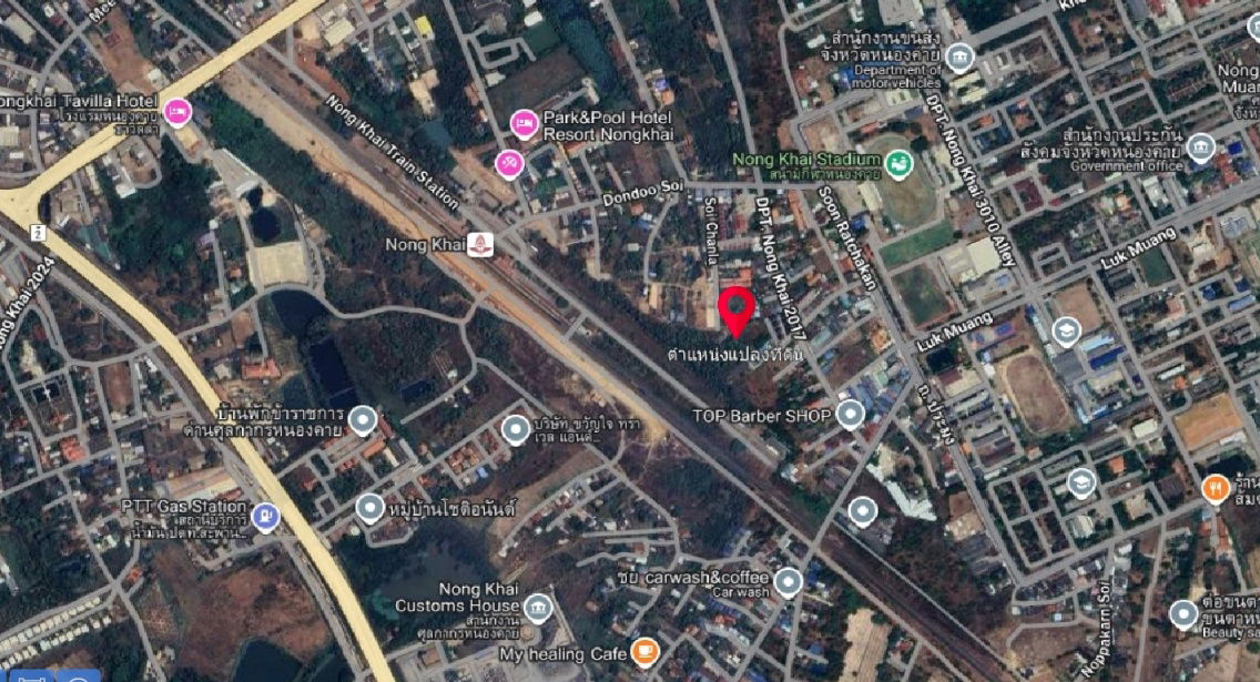 รูป ขายที่ดินติดทางรถไฟความเร็วสูงและถนนเลี่ยงเมืองตัดใหม่ อ.เมือง จ.หนองคาย เนื้อที่ 2 ไร่ 1 งาน 61.5 ต.ร.ว. ราคาไร่ละ 5,000,000 บาท - รูปที่ 4/8