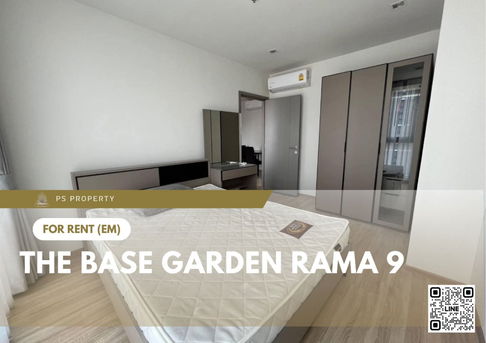 For rent 🔥 The Base Garden Rama 9 🔥 2 bedrooms, fully furnished and equipped, near Central Grand Rama 9