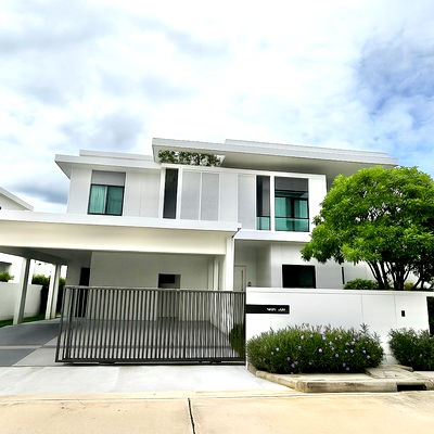 เช่าบ้านเดี่ยว บ.บรอนสัน แอนด์ จาคอบส์ อินเตอร์เนชั่นแนล : ให้เช่าบ้านมัณฑนา บางนา กม.15 (MANTANA Bangna km.15) ติดถนนใหญ่บางนา-ตราด
