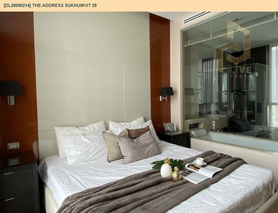 รูป DL25090214 ให้เช่าคอนโด ดิ แอดเดรส สุขุมวิท 28 (The Address Sukhumvit 28) ใกล้ BTS พร้อมพงษ์ พร้อมเข้าอยู่ โทรด่วน 0638692663 LineID @655ebbvc - รูปที่ 5/11