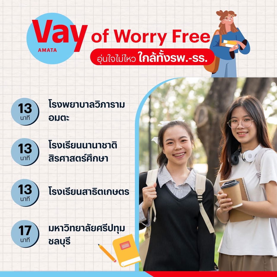 รูป 🤩Vay Amata👉🏻 ตอบโจทย์ทุกการใช้ชีวิต ห้องกะทัดรัด – ครอบครัว – นักลงทุน ครบทุกแบบ 📈📞061-6161426 /065-4496399  🟢LINE: @wsrcondo - รูปที่ 3/3