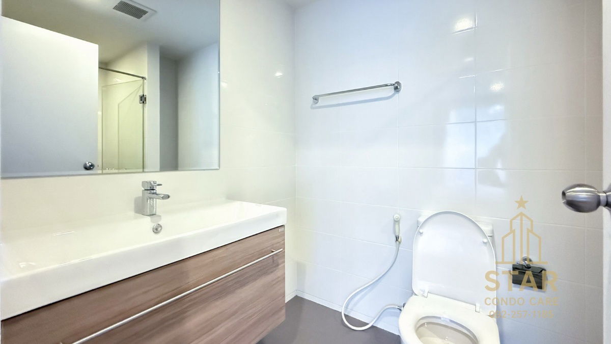 picture 🌟 Condo rental METROLUXE RIVERFRONT 🌟  🏢 A brand - new room measuring 33.11 square feet [33.11 sq m]. M. 📍 Building E, 3rd floor Line:Rangsima07 - 13/14