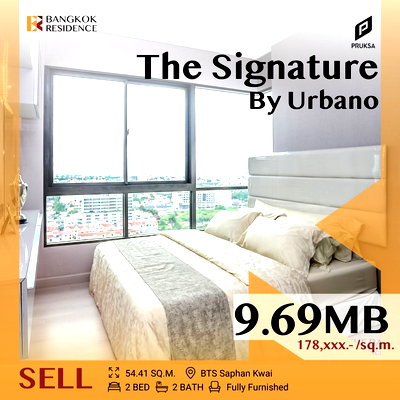 ขายคอนโด : 🎉Fully Built-in, Modern Unit - The Signature by Urbano BTS Saphan Khwai
