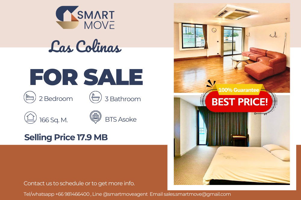 picture 🔥 For Sale !! 🔥 Code C20250700055..........Las Colinas, 2 bedroom, 3 bathroom, high floor 17++, Rare Item, furnished, Special Deal!!📣📣 - 1/9