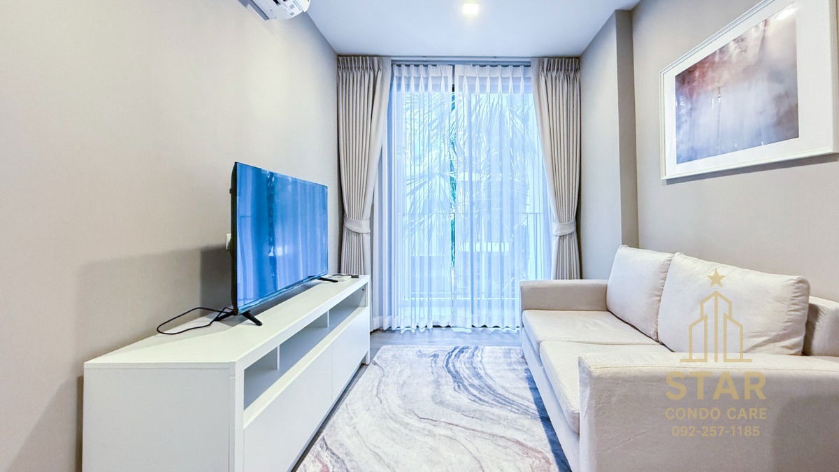 picture 🌟 Condo rental METROLUXE RIVERFRONT 🌟  🏢 A brand - new room measuring 33.11 square feet [33.11 sq m]. M. 📍 Building E, 3rd floor Line:Rangsima07 - 11/14
