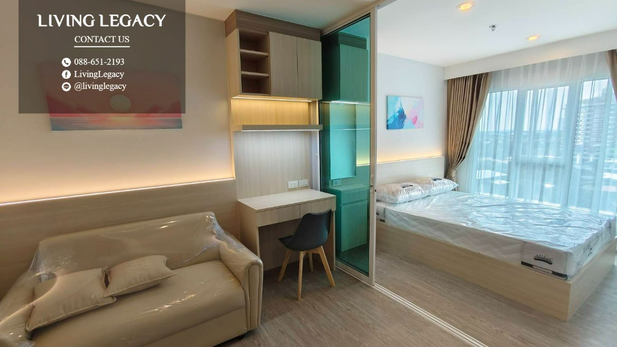 รูป ST1WXF ให้เช่าคอนโด Regent Home Bangna 30 ตร.ม. ชั้น 9 ตึก B line id : @livinglegacy - รูปที่ 4/8