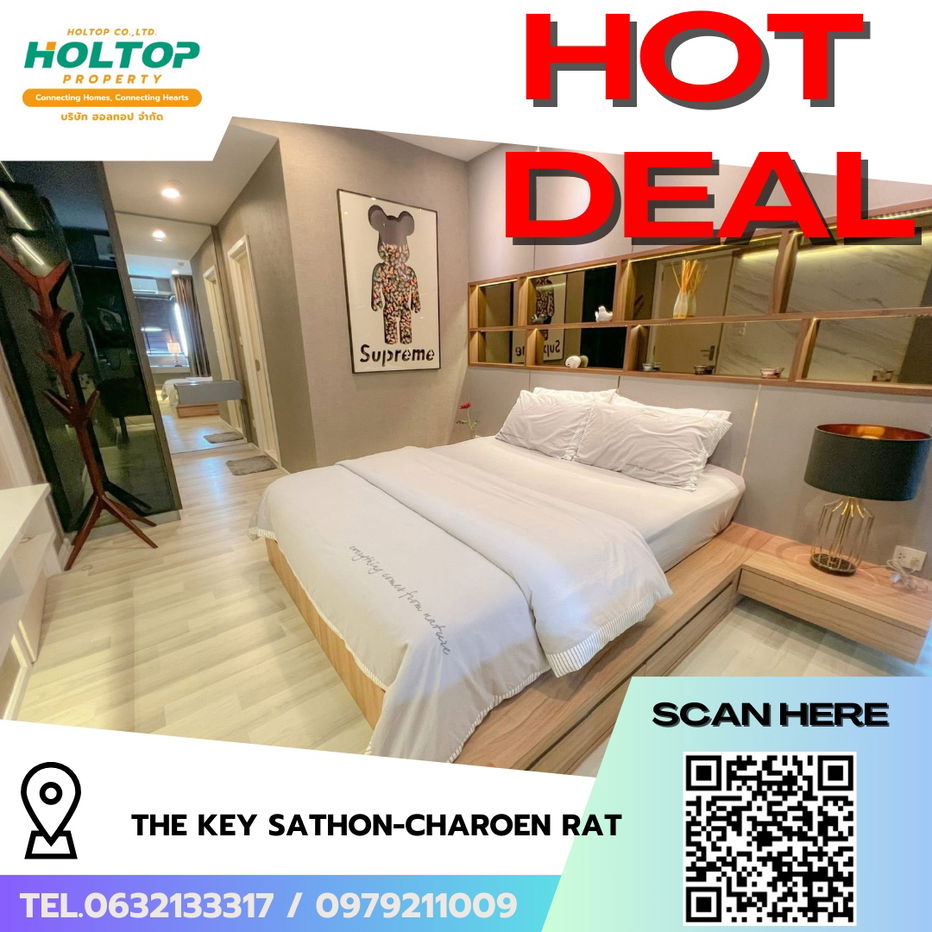 รูป #R6282 🎉 100968 ให้เช่าคอนโด The Key Sathon-Charoen Rat - รูปที่ 1/11