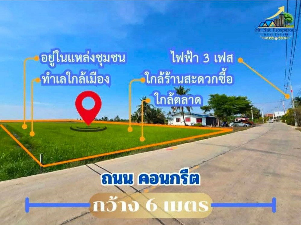 รูป Call : 098-087-0594 ขายที่ดินเปล่า 951 ตารางวา ใกล้ถนน 304 ตำบลคลองอุดมชลจร เมืองฉะเชิงเทรา ใกล้แม็คโคร ฉะเชิงเทรา (เจ้าของขายเอง) - รูปที่ 1/9