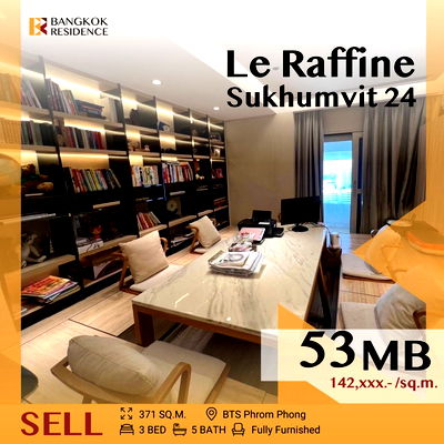 ขายคอนโด : 💎Luxury Duplex,Huge Room Le Raffine Sukhumvit 24 Near BTS Phrom Phong