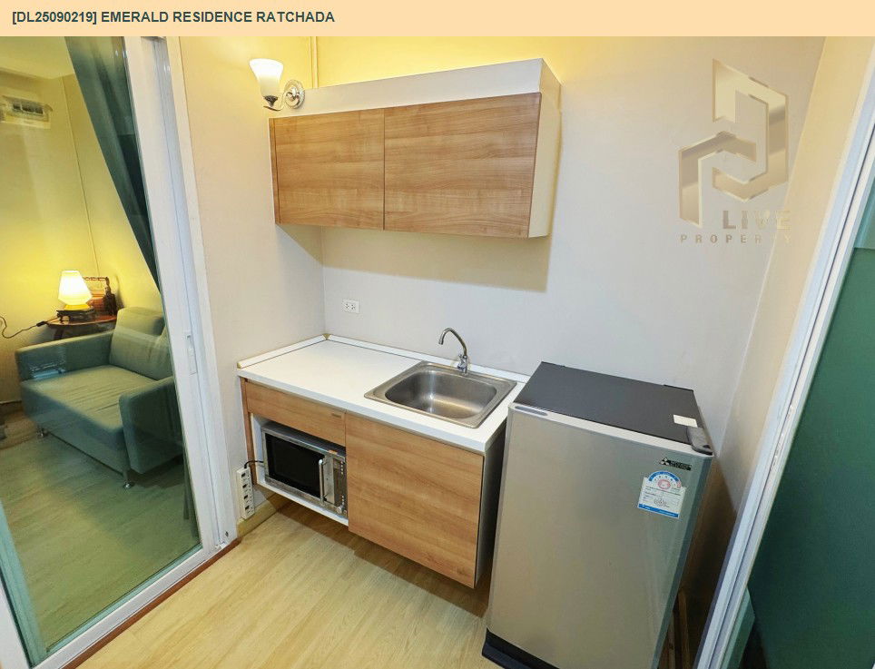 รูป DL25090219 ให้เช่าคอนโด เอมเมอรัลด์ เรสซิเดนท์ รัชดา (Emerald Residence Ratchada) ใกล้ MRT ห้วยขวาง พร้อมเข้าอยู่ โทรด่วน 0638692663 LineID @655ebbvc - รูปที่ 20/20