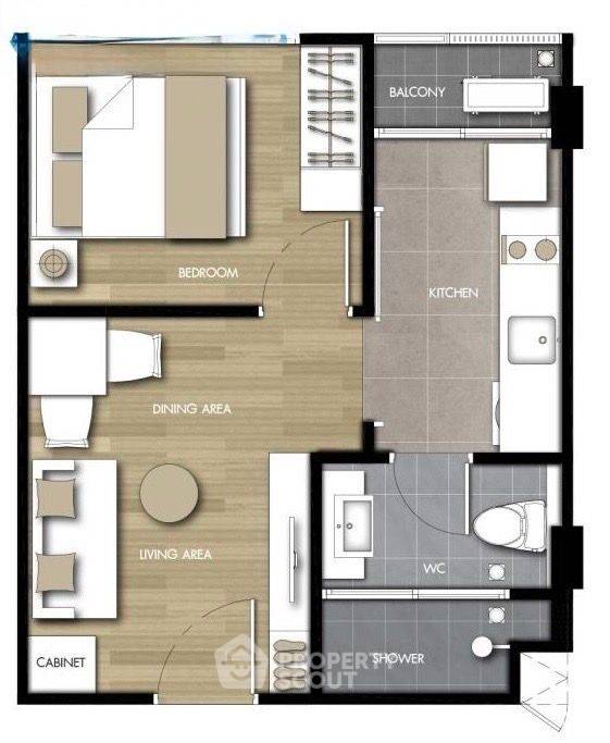picture 1-BR Condo at The Shade Sathorn 1 near MRT Khlong Toei (ID 2303757) - 8/10