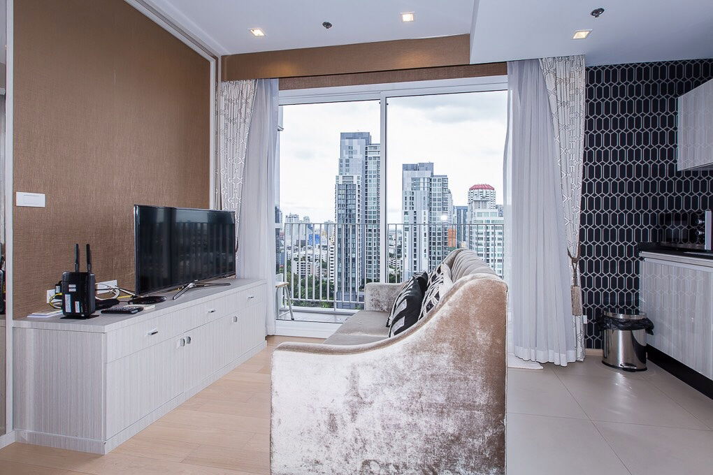 รูป HQ Thonglor  1ห้งอนอน 1 ห้องน้ำ ขนาด 44 ตร.ม - รูปที่ 3/5