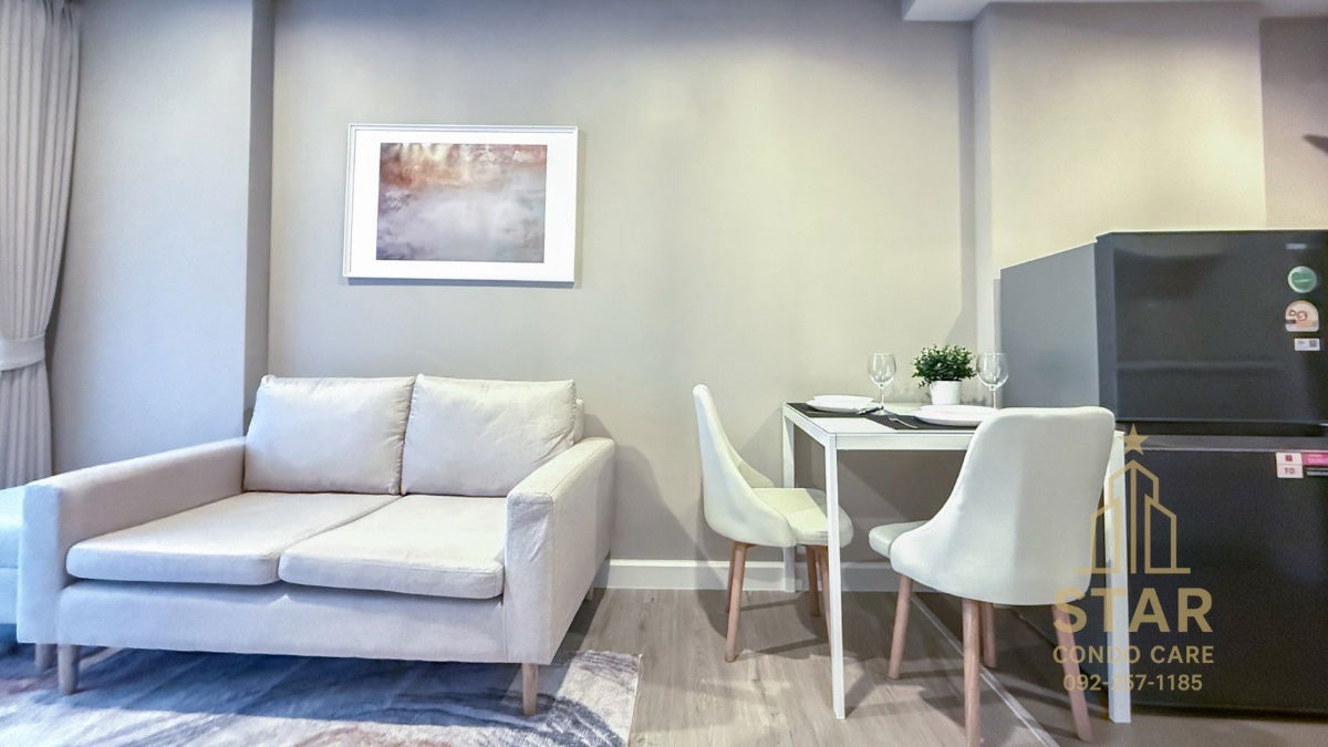 picture 🌟 Condo rental METROLUXE RIVERFRONT 🌟  🏢 A brand - new room measuring 33.11 square feet [33.11 sq m]. M. 📍 Building E, 3rd floor Line:Rangsima07 - 10/14
