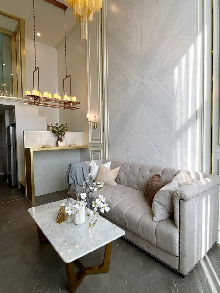 picture TA3577📲LineID @556ryccg🏙️Duplex 58 sqm 2 Bedroom Floor30 Knightsbridge Prime Sathorn Fully furnished BTS Chong Nonsi - 2/12