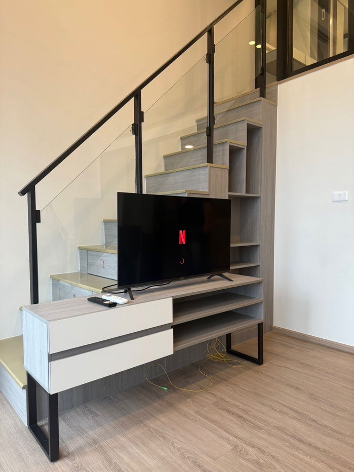 picture P410 Condo for rent Origin Plug & Play Nonthaburi Station, good location next to the BTS, Duplex room, ready to move in immediately - 3/18
