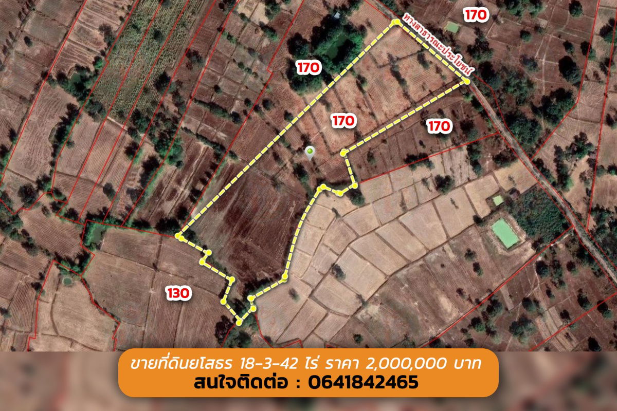 รูป ขายที่ดินยโสธร 18 ไร่ 2,000,000 บาท (( ที่ดินสวย ทำเลดี )) - รูปที่ 4/5