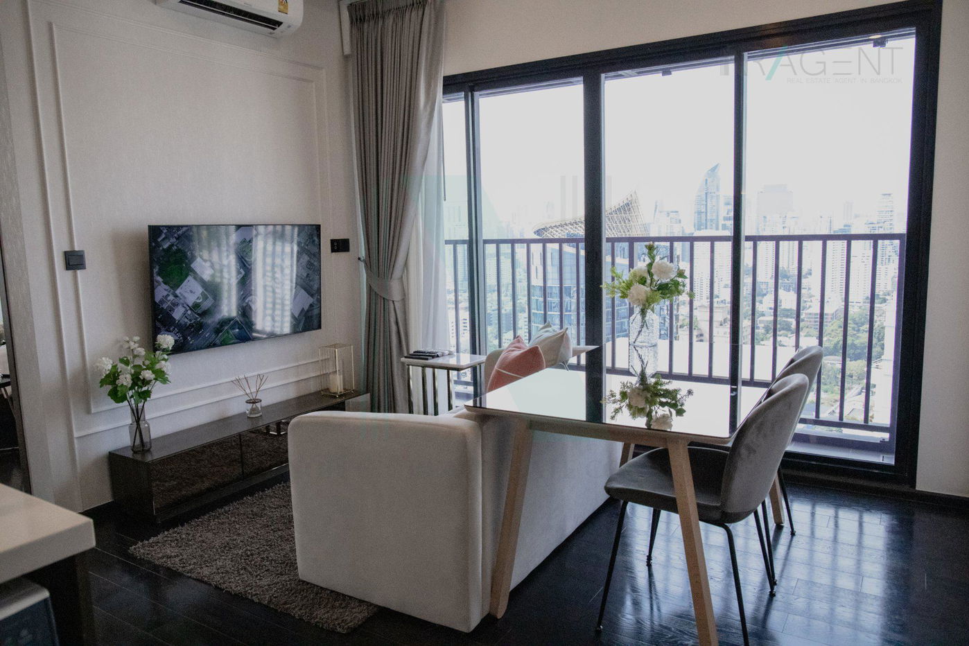 picture 🚩 For Rent Condo PARK ORIGIN THONGLOR Building 1, Floor 30,2 bed room, Room size 45 sqm - 5/8