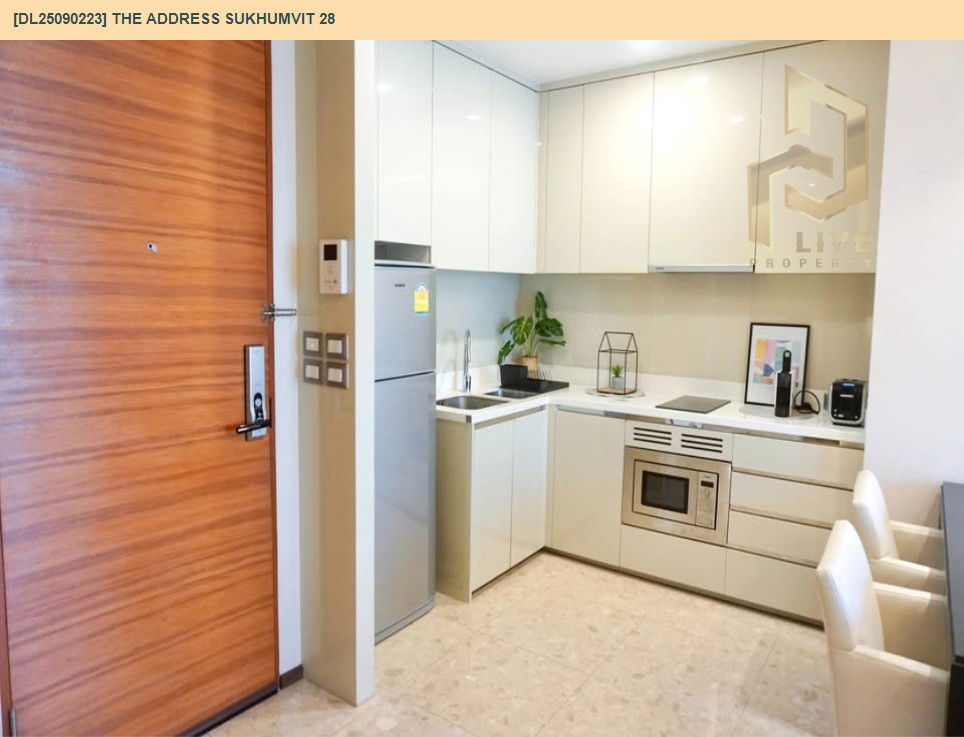 รูป DL25090223 ให้เช่าคอนโด ดิ แอดเดรส สุขุมวิท 28 (The Address Sukhumvit 28) ใกล้ BTS พร้อมพงษ์ พร้อมเข้าอยู่ โทรด่วน 0638692663 LineID @655ebbvc - รูปที่ 5/7