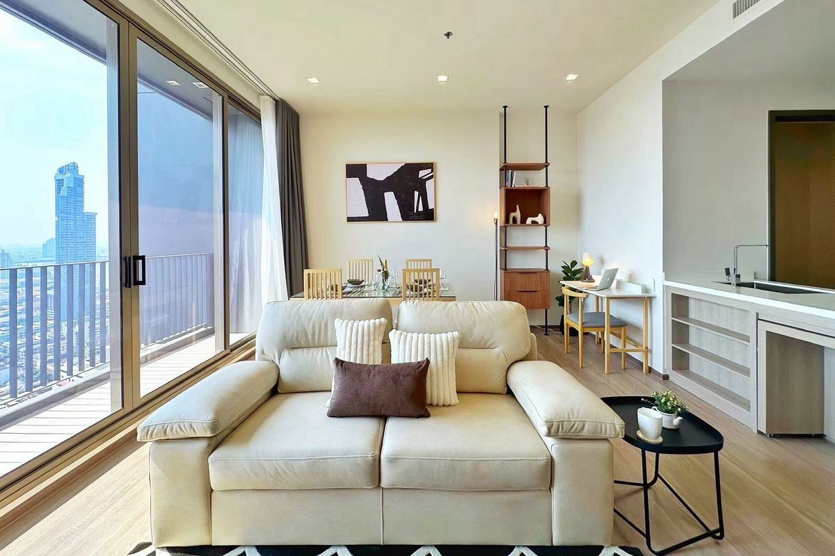 picture Condo 2bedrooms new unit for rent with river view at Rhythm Charoenkrung near Sathorn - 3/14