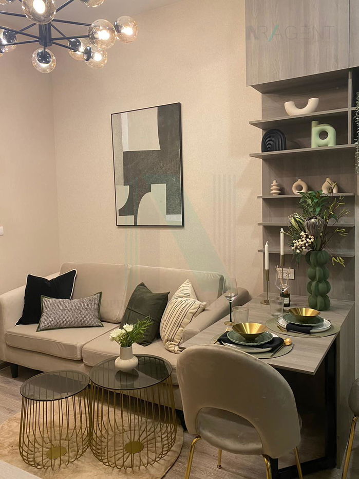 picture 📌 For Rent Condo KNIGHTSBRIDGE KASET SOCIETY Building C, Floor 12,1 bed room, Room size 31.00 sqm - 1/8