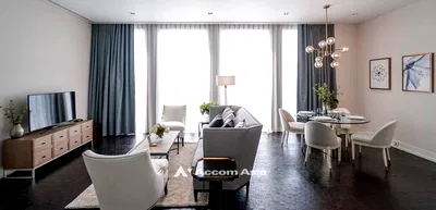 คอนโด MRT สามย่าน : 🔼🔽 AccomA 📩 Pet friendly 2 BR Condominium @The Ritz Carlton Residences (AA31888)