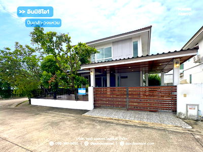 บ้านเดี่ยว บางกรวย นนทบุรี : ขายบ้านเดี่ยว อินนิซิโอ1 ปิ่นเกล้า-วงแหวน  (หลังมุม, ถนนเมน) ซอยวัดส้มเกลี้ยง บางกรวย ถ.สำเร็จพัฒนา : Inizio1 Pinklao-Wongwaen