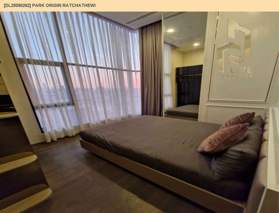 รูป DL25090262 ให้เช่าคอนโด พาร์ค ออริจิ้น ราชเทวี (PARK ORIGIN RATCHATHEWI) ใกล้ BTS ราชเทวี พร้อมเข้าอยู่ โทรด่วน 0638692663 LineID @655ebbvc - รูปที่ 5/14