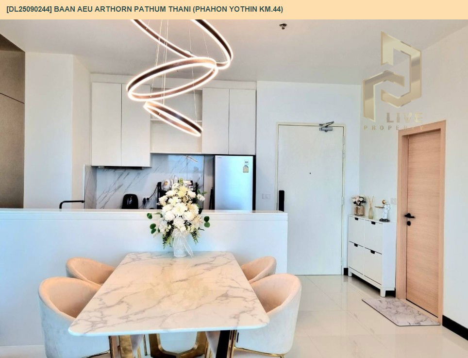 picture DL25090244 Condo for rent, Baan Aeu Arthorn Pathum Thani (Phahon Yothin Km.44) near -, ready to move in, call urgently 0656133286 LineID @655ebbvc - 6/13