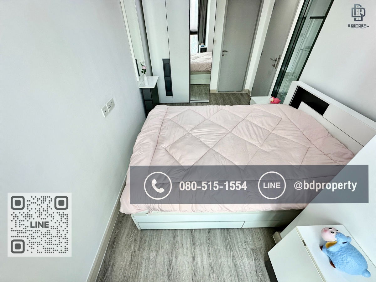 รูป Bestdeal ให้เช่า 1 ห้องนอน 31ตรม.ราคา 16,000/เดือนเท่านั้น เฟอร์นิเจอร์และเครื่องใช้ไฟฟ้าครบ“IDEO MOBI RAMA 9” ใกล้MRT และ เซ็นทรัลพระราม 9  - รูปที่ 4/11