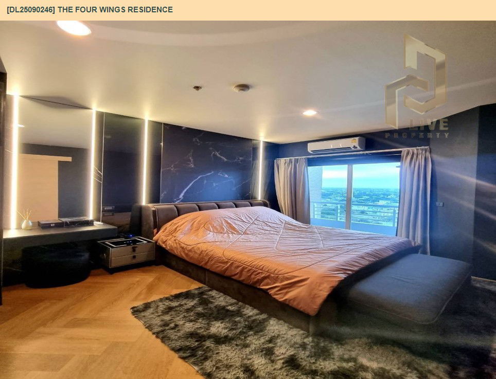 รูป DL25090246 ให้เช่าคอนโด เดอะ โฟร์ วิงส์ เรสสิเด้นส์ (The Four Wings Residence) ใกล้ ARL บ้านทับช้าง พร้อมเข้าอยู่ โทรด่วน 0638692663 LineID @655ebbvc - รูปที่ 3/13