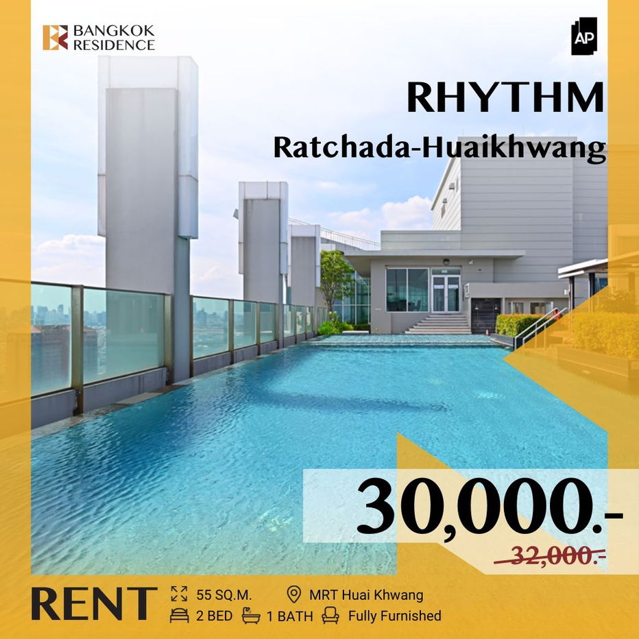 picture  RHYTHM Ratchada-Huaikhwang ✨ Fully furnished & move-in ready 💖 Near MRT Huai Khwang  - 1/5