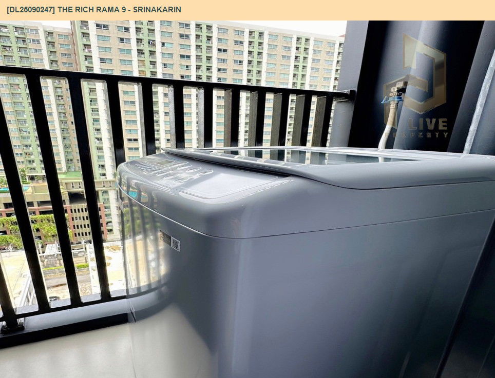 picture DL25090247 Condo for rent, The Rich Rama 9 - Srinakarin near AIRPORT RAIL LINK หัวหมาก, ready to move in, call urgently 0656133286 LineID @655ebbvc - 8/17